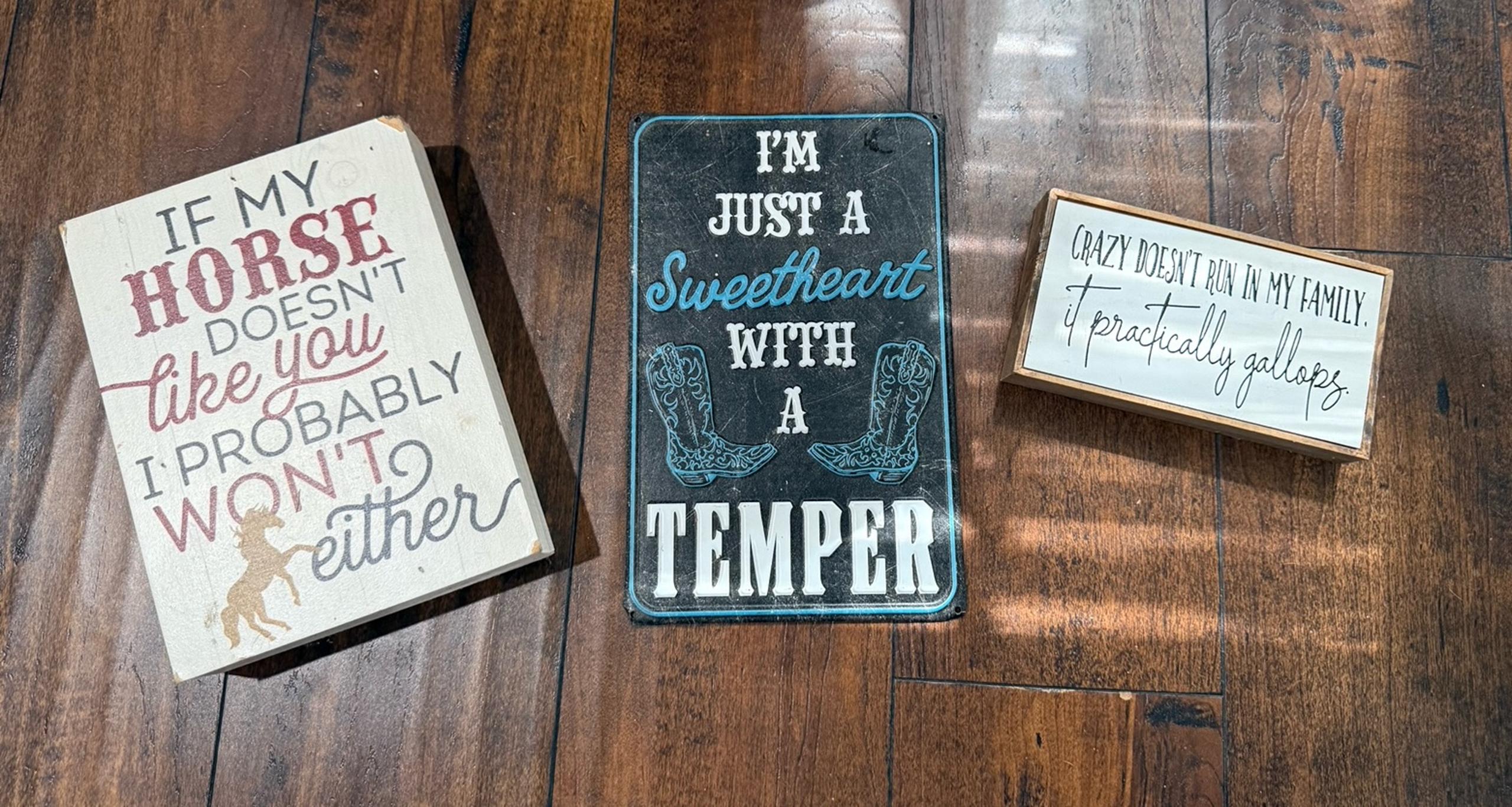 Horse / Cowgirl sign bundle