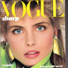 Vogue Mag April 1985 Kim Alexis Renee Simonsen Paulina Porizkova Lee Radziwill