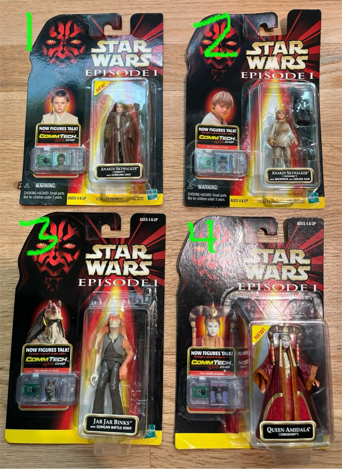 STAR WARS EPISODE 1, 2, 3 ACTION FIGURE LOT