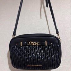 JILL STUART Puffy Pochette Shoulder Bag Black