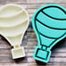 Shelf silicone mold - hot air balloon for epoxy resin