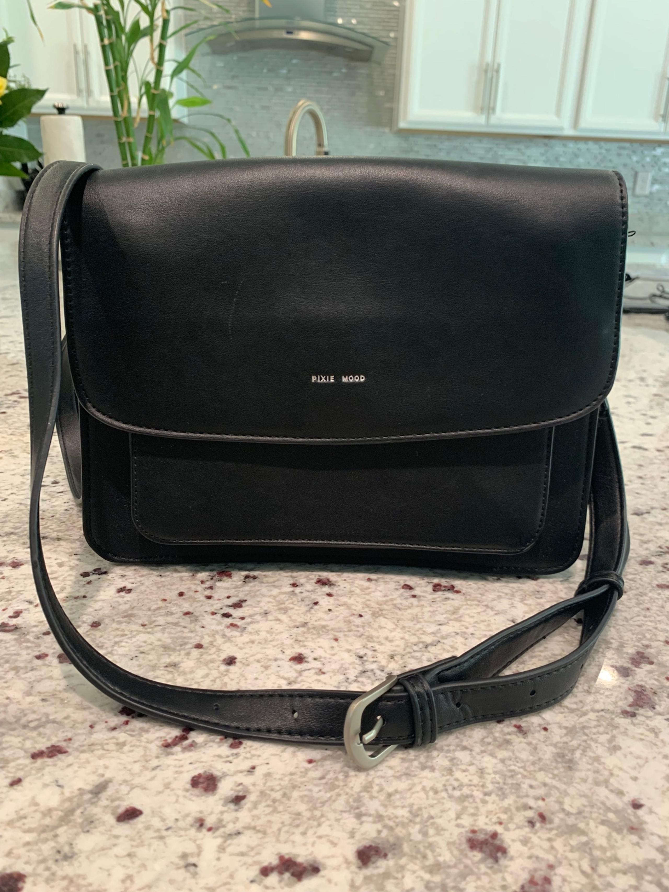 Pixie Mood Zoe Crossbody Bag Black Vegan Handbag