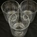Crown Royal Whiskey Glass Lot of 3 Glasses 3-1/2 Holds 10 OZ