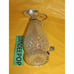 Vintage Claret Gut Glass Silver Plated Wine Decanter Pourer Pitcher With Top