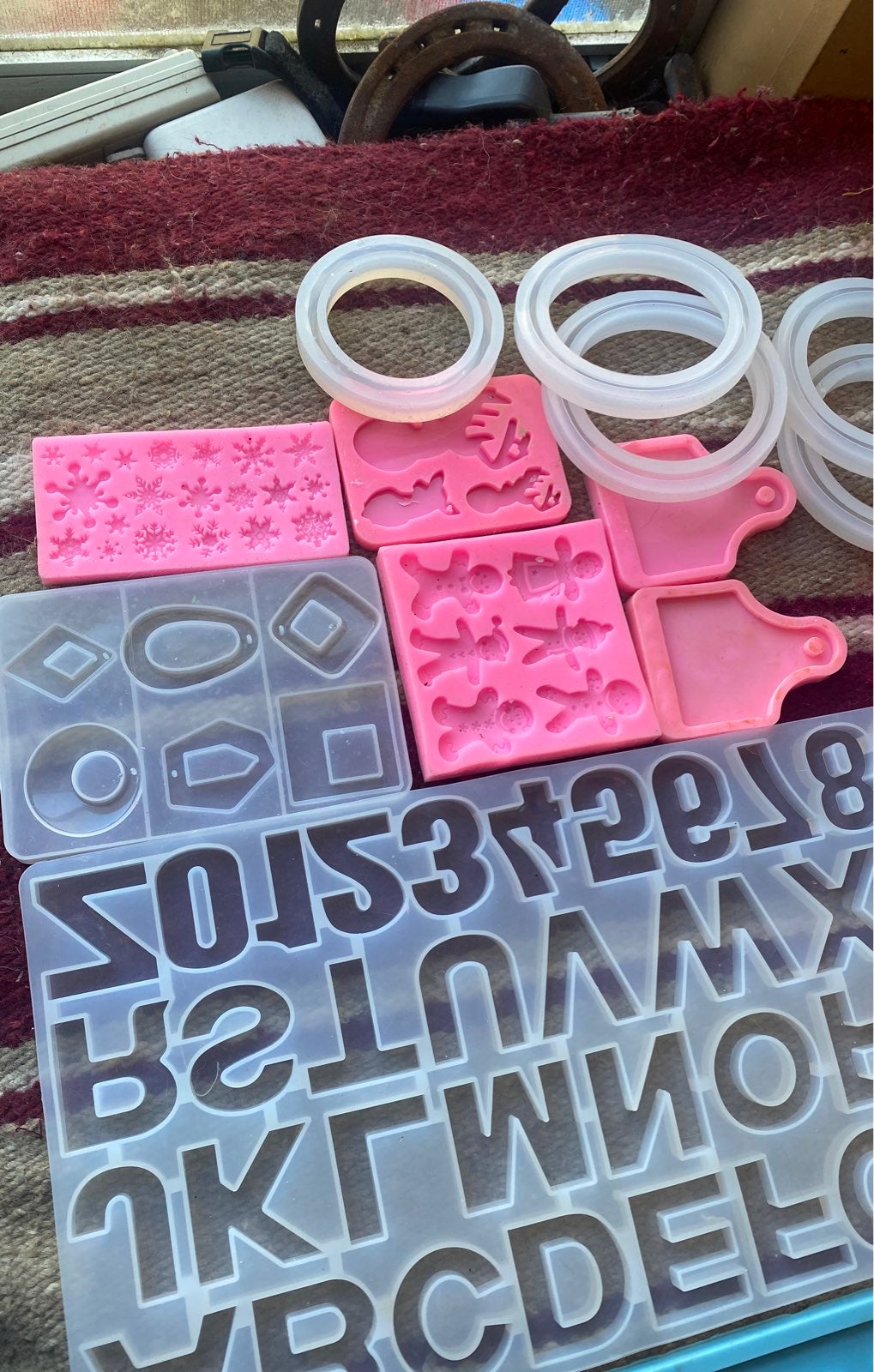 LotFancy Epoxy Resin Molds, 6Pcs DIY Silicone Molds