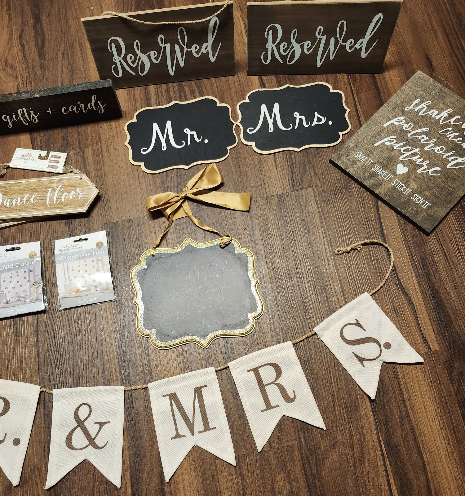 Lg Lot of Wedding Decor, Many Items NWT