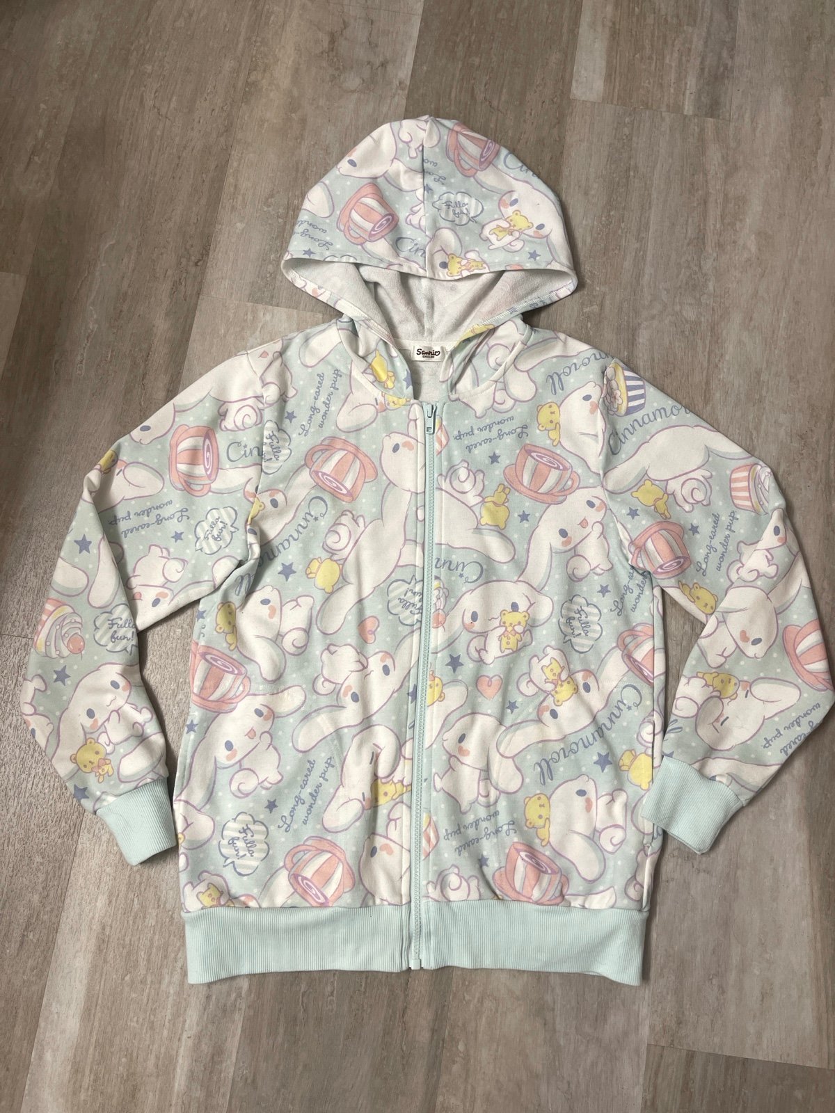 Cinnamoroll Sanrio Smiles Zip Up Hoodie