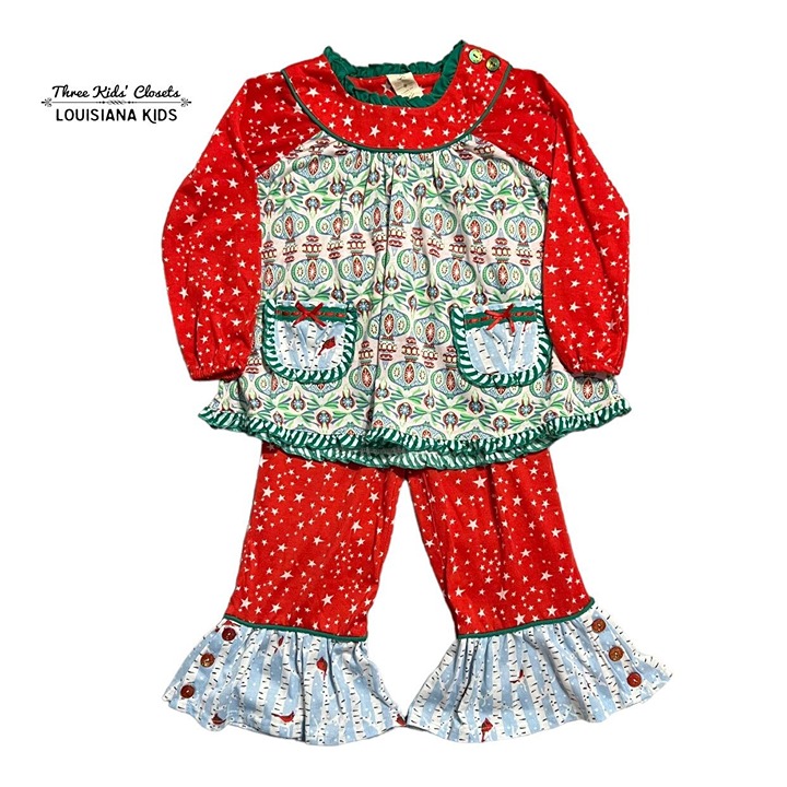Matilda Jane Sz 4 Cold Winter's Night Make Believe Pajamas Set