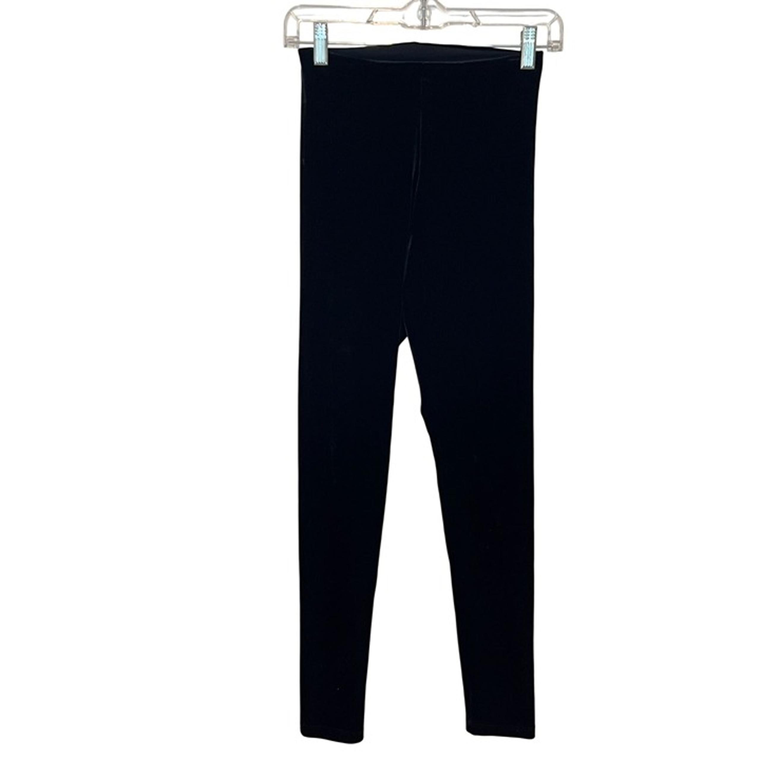 Control Black Velvet High-Rise Leggings Size M - Commando