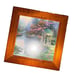 Thomas Kinkade Wooden Mirrored Jewelry Box Avon Gazebo Garden of Prayer 2003 NIB