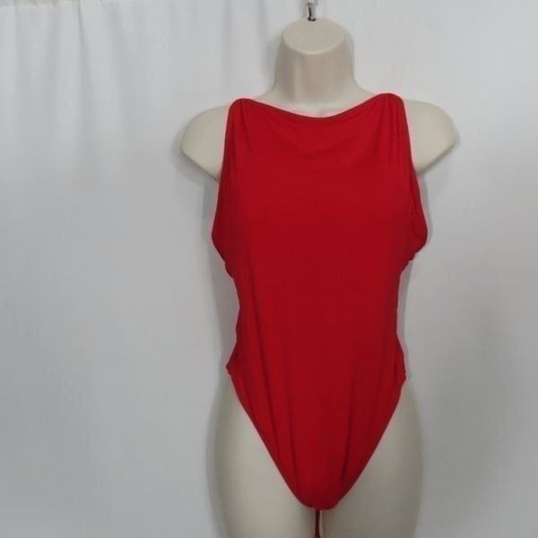 Andie Swim The Paloma One Piece Swimsuit Cherry Red Size XXL