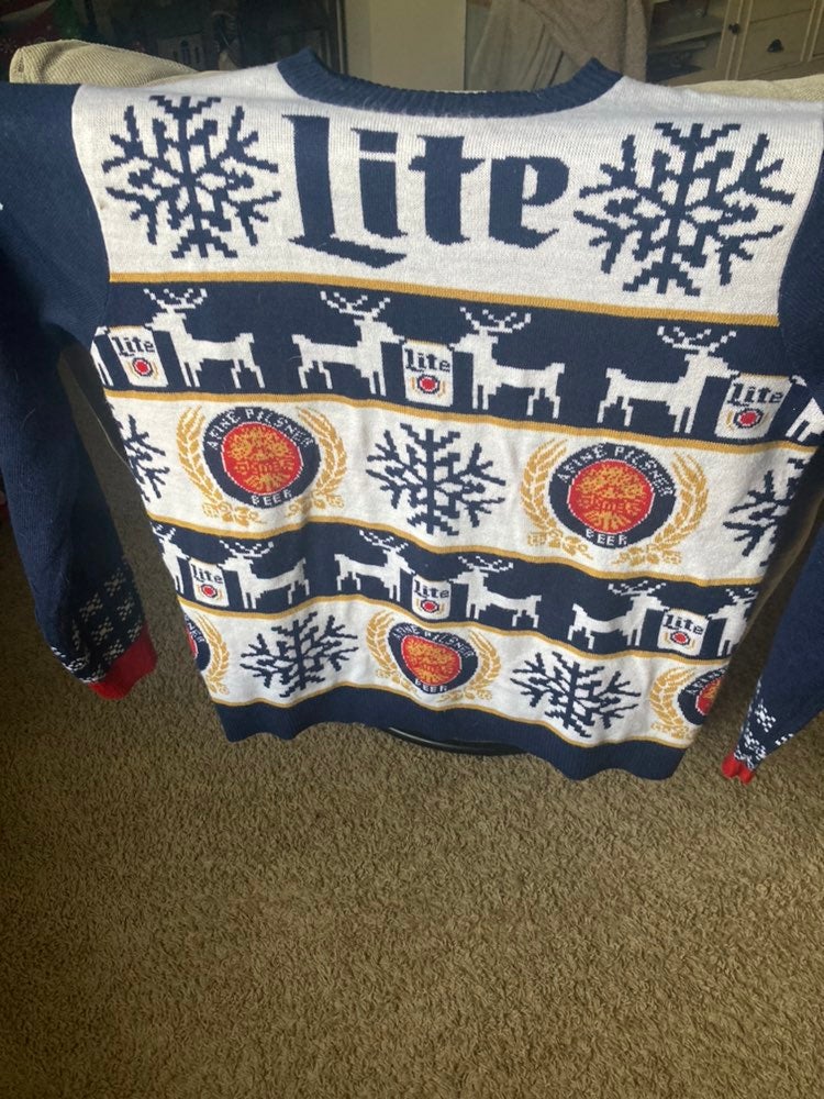 miller lite christmas sweaters