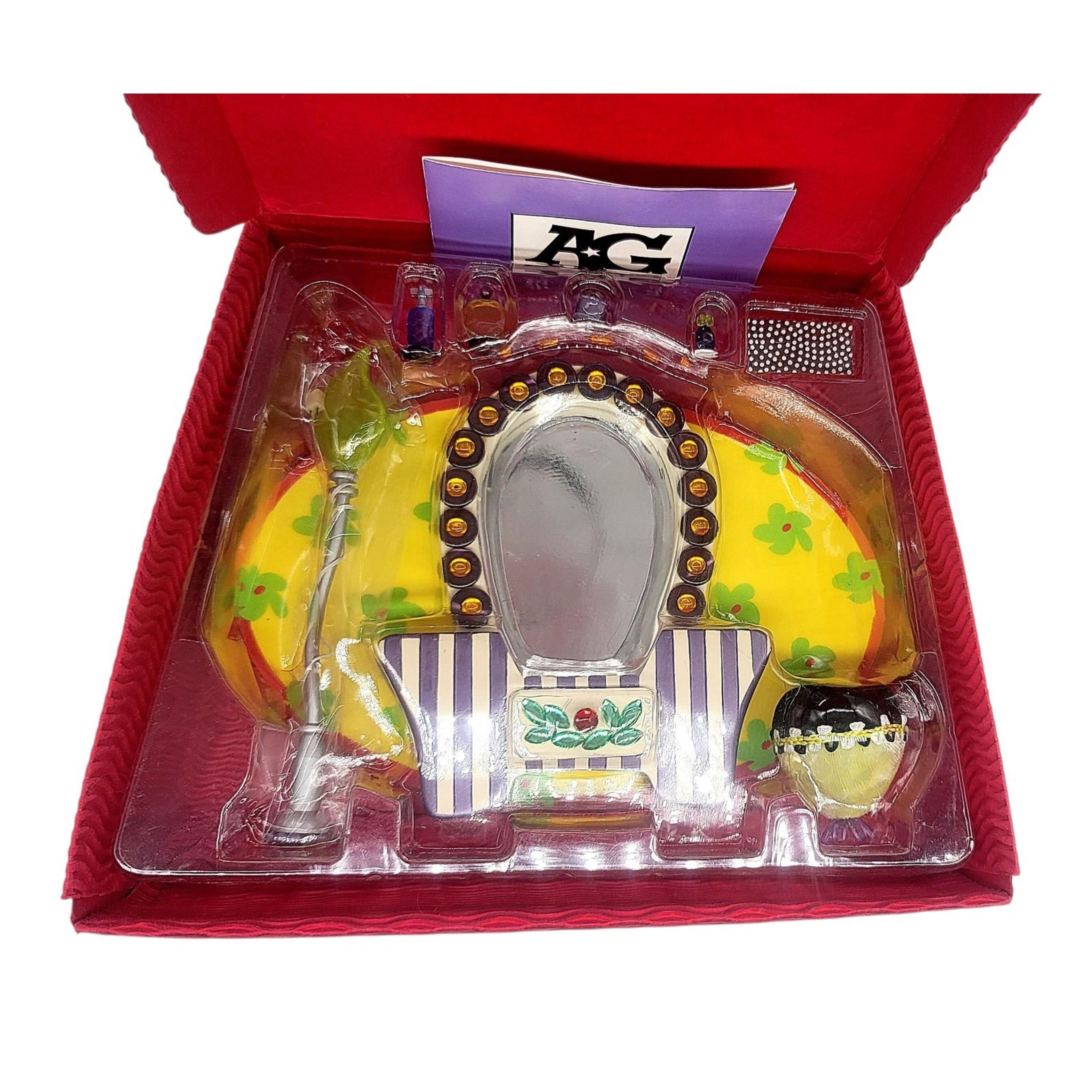New American Girl Illuma Minis Purple Room Dressing Table Trio Complete READ