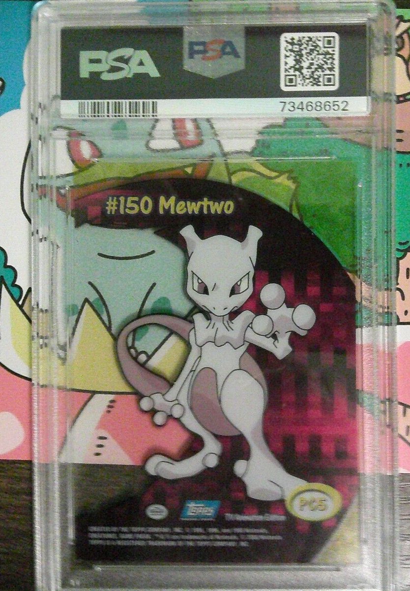 PSA 8 NM-M Mewtwo Clear Card - PC5 Pokémon Topps TV Animation Series 2000 Movie