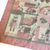 Handmade Baby Crib Quilt Blanket Applique Pink Brown Girl Toys Puppy Turtle