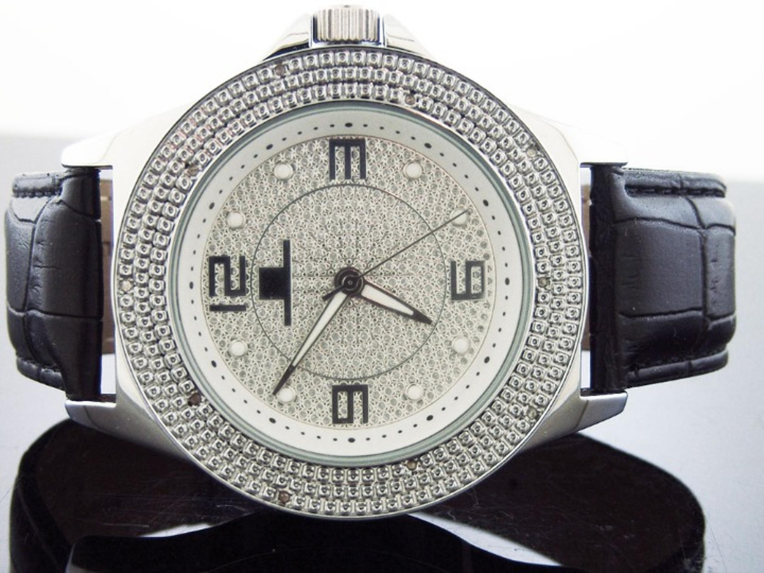 Super Techno Mens .10ct Diamonds Watch