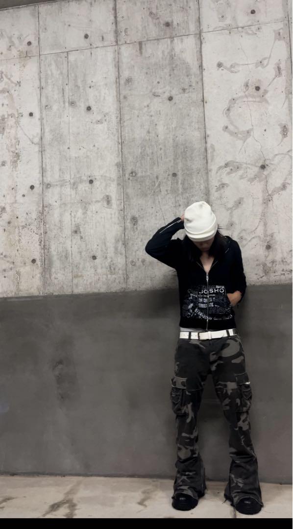 archive flare denim 迷彩　rick owens Foil Wax Tyrone Bootcute Flare Denim – Archive Reloaded