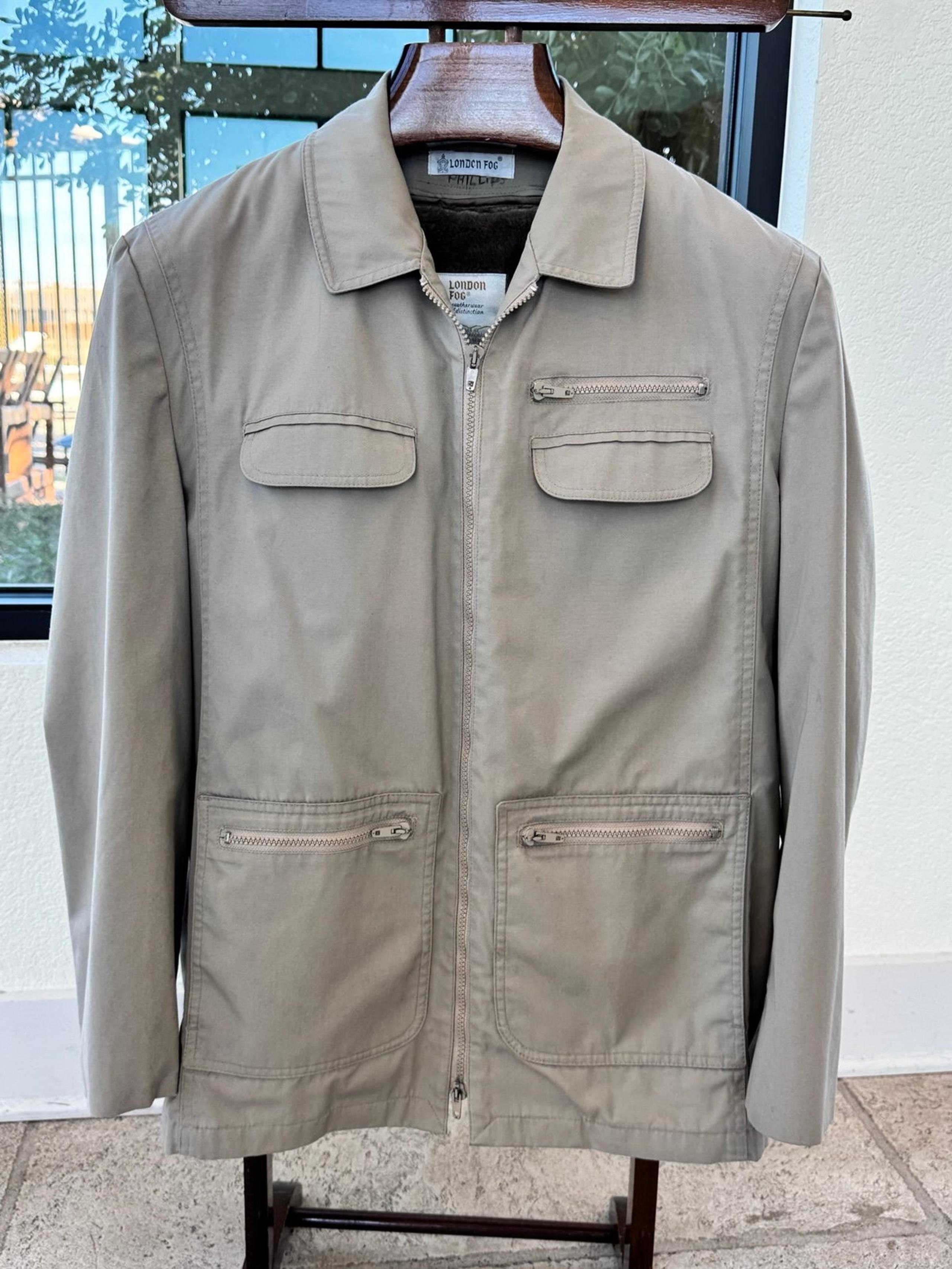 Vintage Men's Size 40 Reg London Fog Jacket w/ Removable Faux Fur Warmer Insert