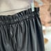 She & Sky Black Faux Leather Paperbag Cropped Pants M