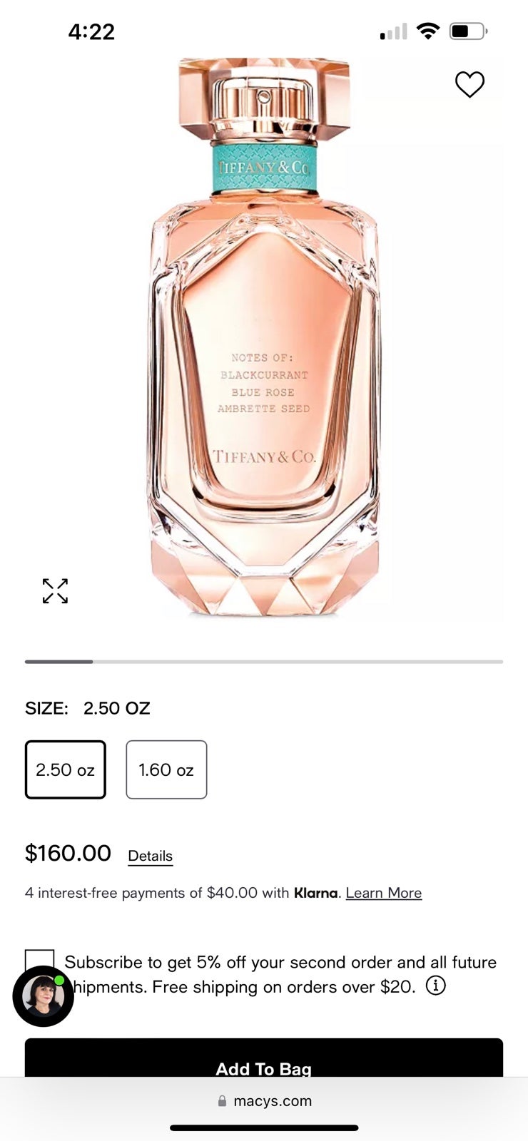TIFFANY & CO. Rose Gold Eau de Parfum, 2.5-oz.