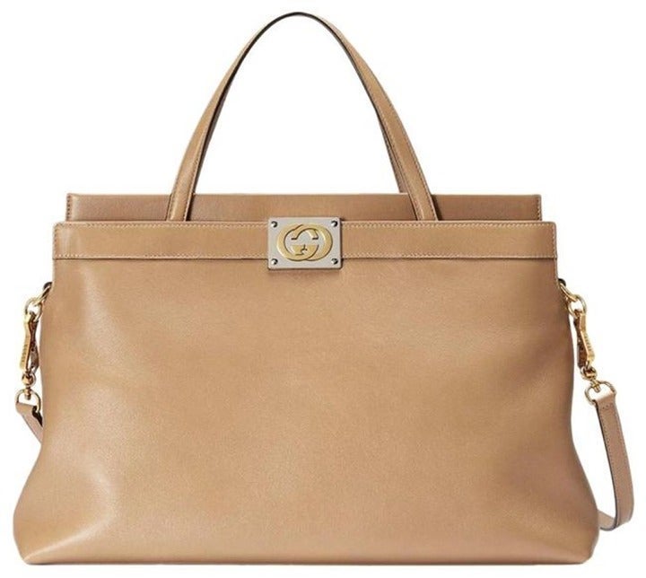 NWT Gucci Matisse natural tan leather small tote shoulder bag. Rtl 2800
