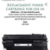 Premium Ink&Toner | Re-Manufactured Toner Cartridge Replacement for Q5949A(Unive