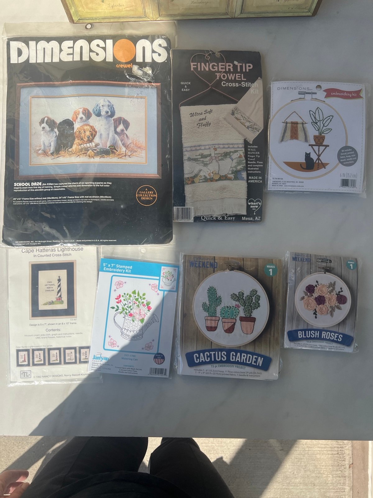 Crossstitch and Embroidery lot of 7
