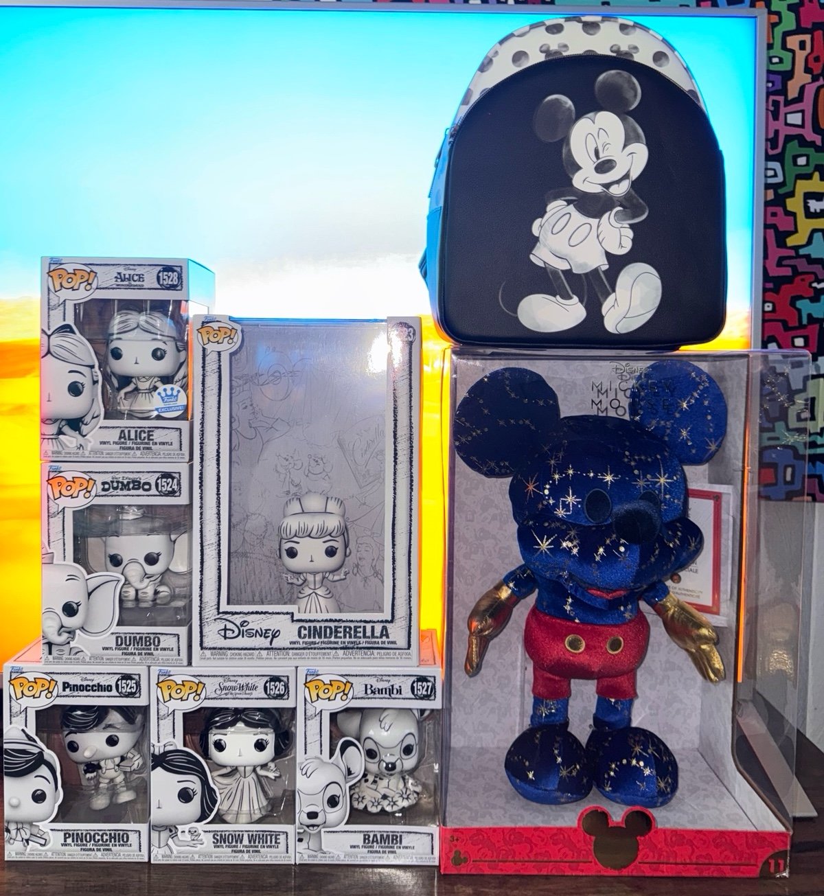Disney’s Sketch Funko Set & Backpack & Collectible Plush