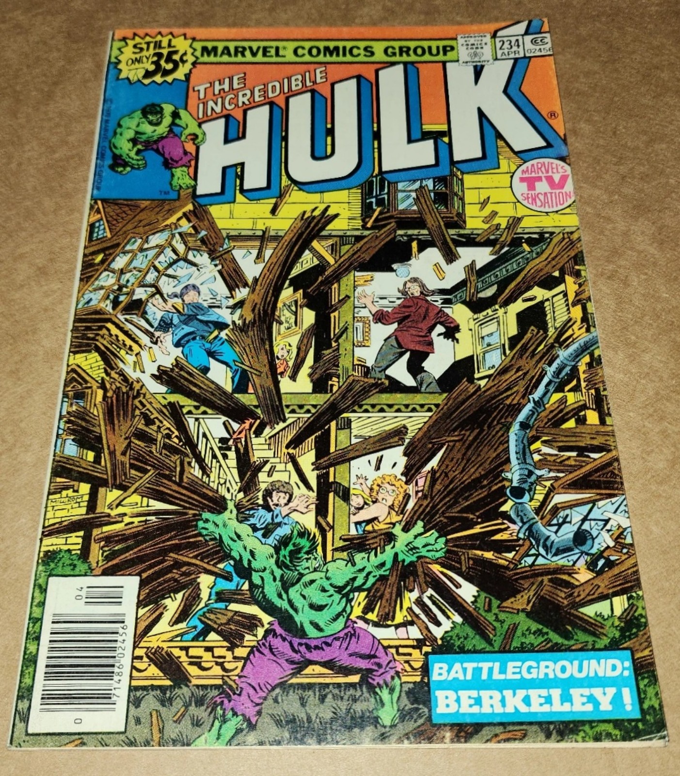 One Incredible Hulk 234 1st App Quasar Marvel Man Key 4/1979 Al Milgrom