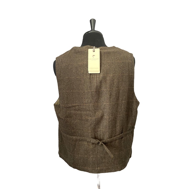 Mens Irish Vest Herringbone Wool Tweed 3XL Lee Valley Traditional Cork NWT $199