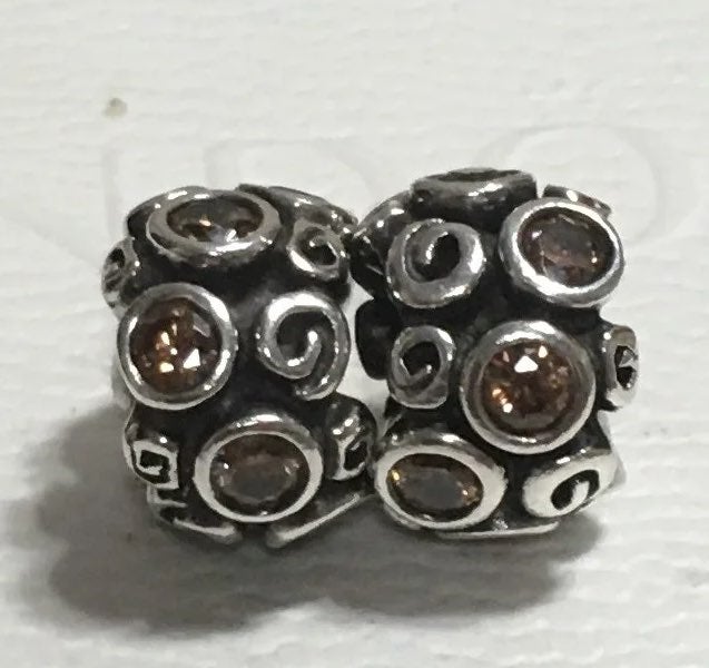PANDORA Brown Primrose Path Charm - 2