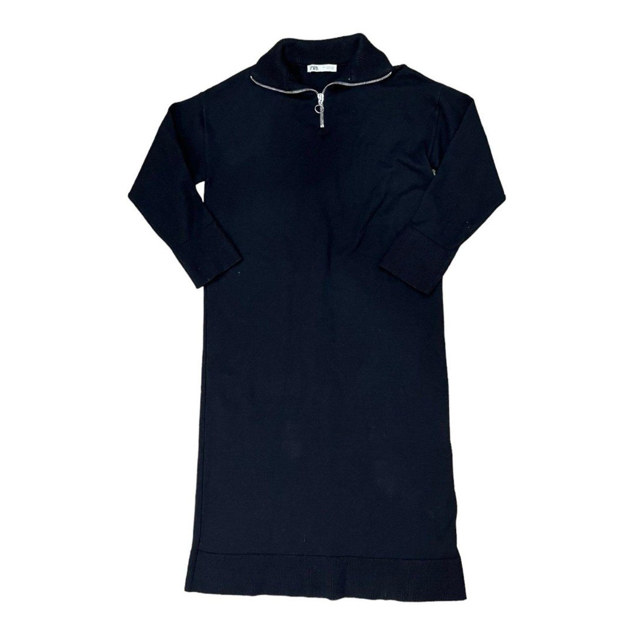 Zara Black Knit Maxi Dress M