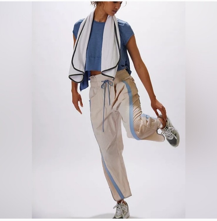 NWT FREE PEOPLE Champ Is Here Pants Color: Home Plate Combo