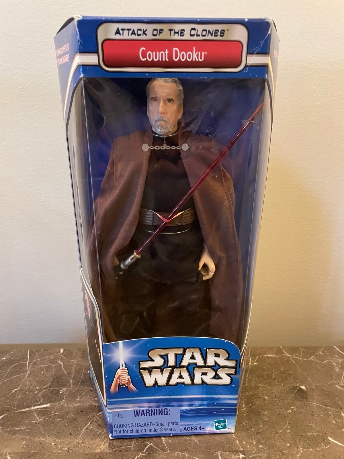 2002 Star Wars Hasbro Count Dooku Figure Doll NIB