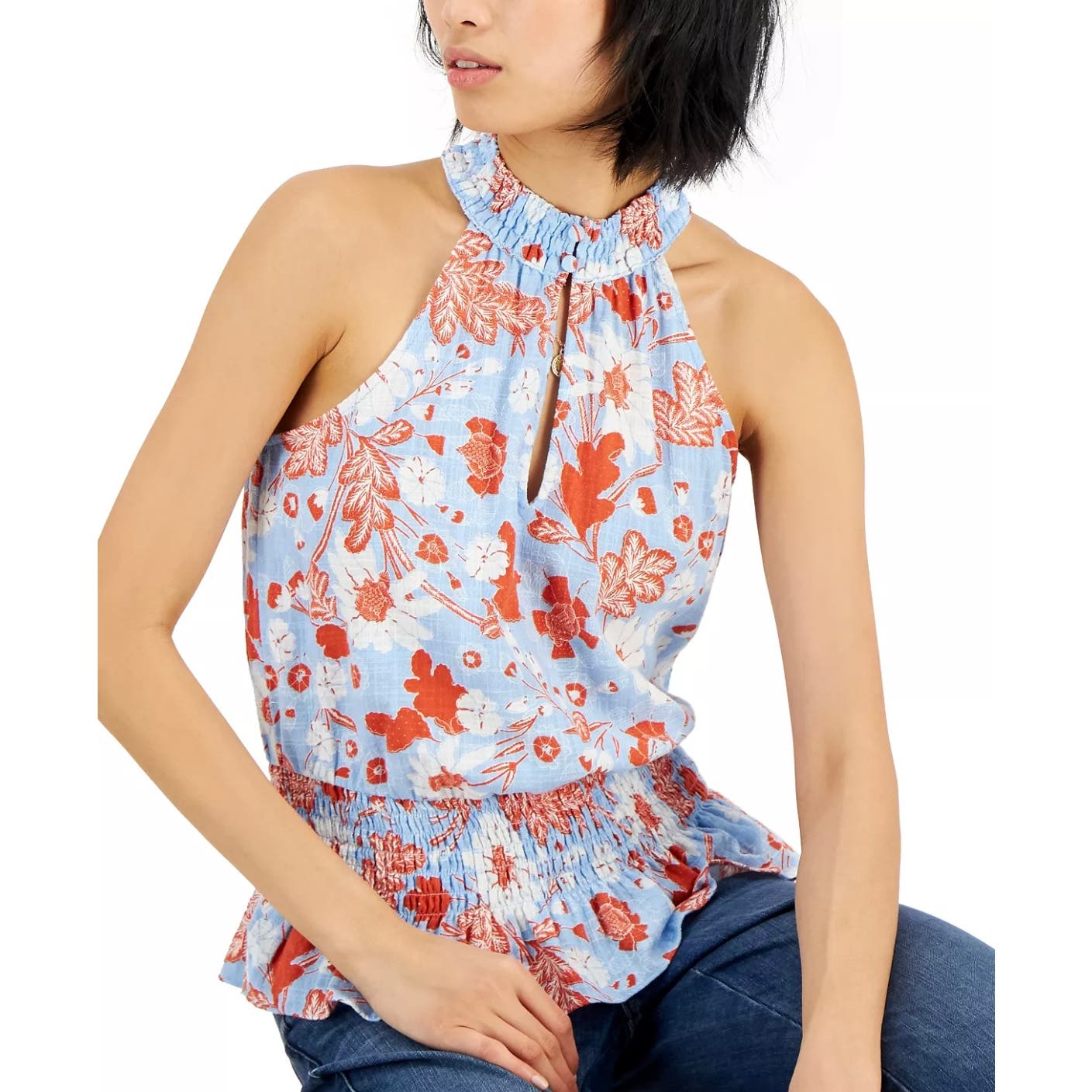 NWT INC International Concepts Women's Mock-Neck Top Resort Top Size XL