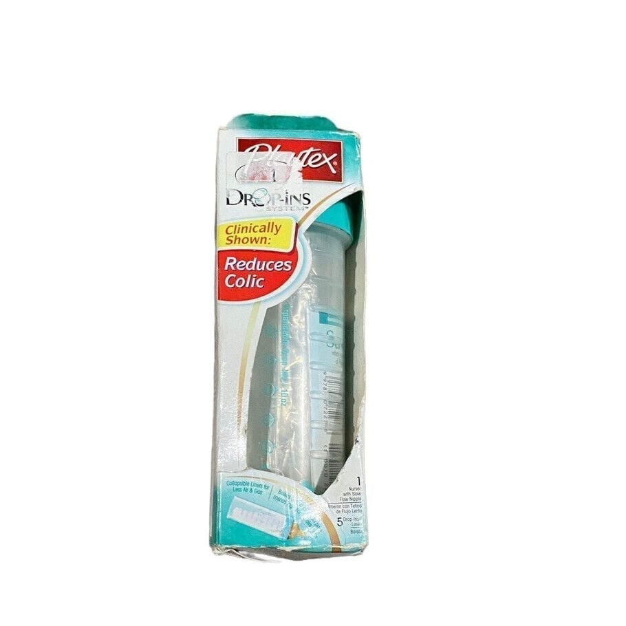 Vintage Playtex Drop In Bottles Premium Nurser 10 Oz Slow Flow Nipple And Liners