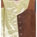 Custom Handmade Vintage Brown Soft Leather Brown Vest L Snap Button MCM 960A