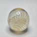 Vintage Eickholt Art Glass Iridescent Swirl Pattern Paperweight 1993