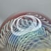 Vintage Eickholt Art Glass Iridescent Swirl Pattern Paperweight 1993