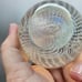 Vintage Eickholt Art Glass Iridescent Swirl Pattern Paperweight 1993