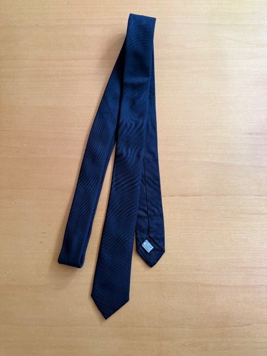 Dior Homme black silk skinny tie