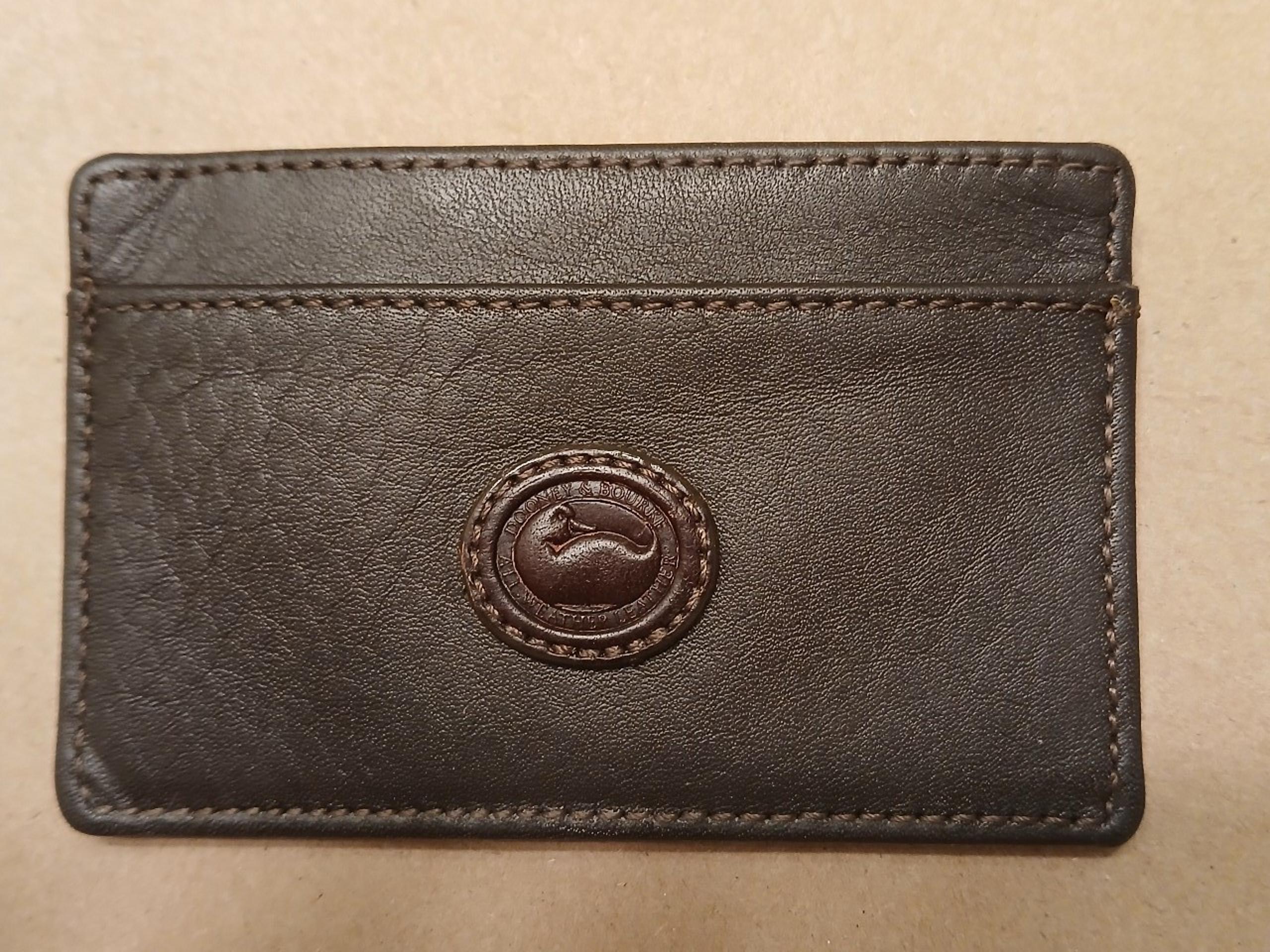 DOONEY & BOURKE Brown Leather Card Holder NWOT