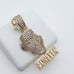 14K Gold Plated Cubic Zircon Pendant, INUS1BR018