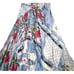 NWT Johnny Was Regina in Blue Patchwork Floral Satin Sleeveless Maxi Dress S