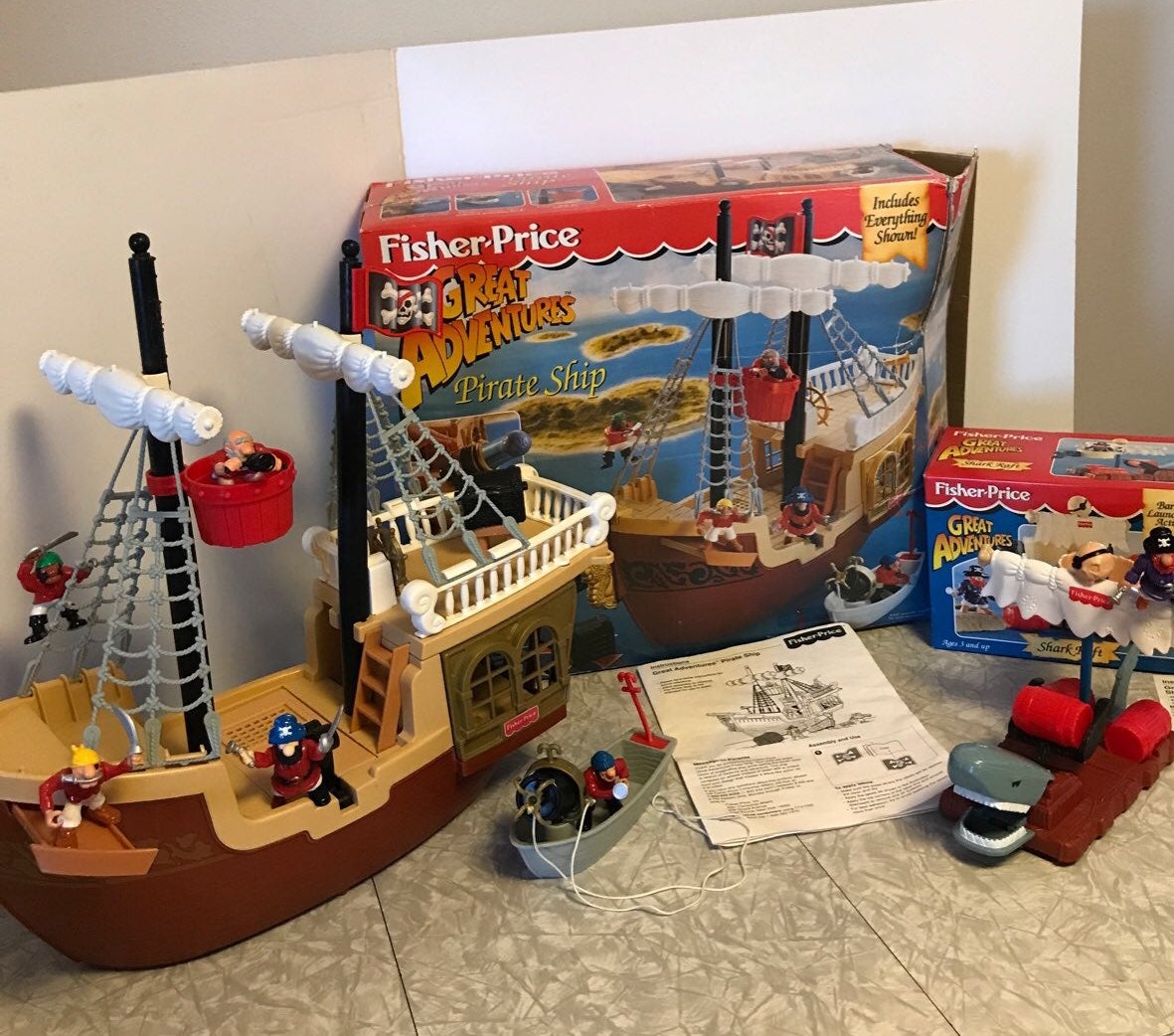 Fisher Price Imaginext Great Adventures Pirate SHIP Raider Black Kohl's Excl Toy Fisher Price Imaginext Great Adventures Pirate SHIP Raider Black Kohl's Excl Toy
