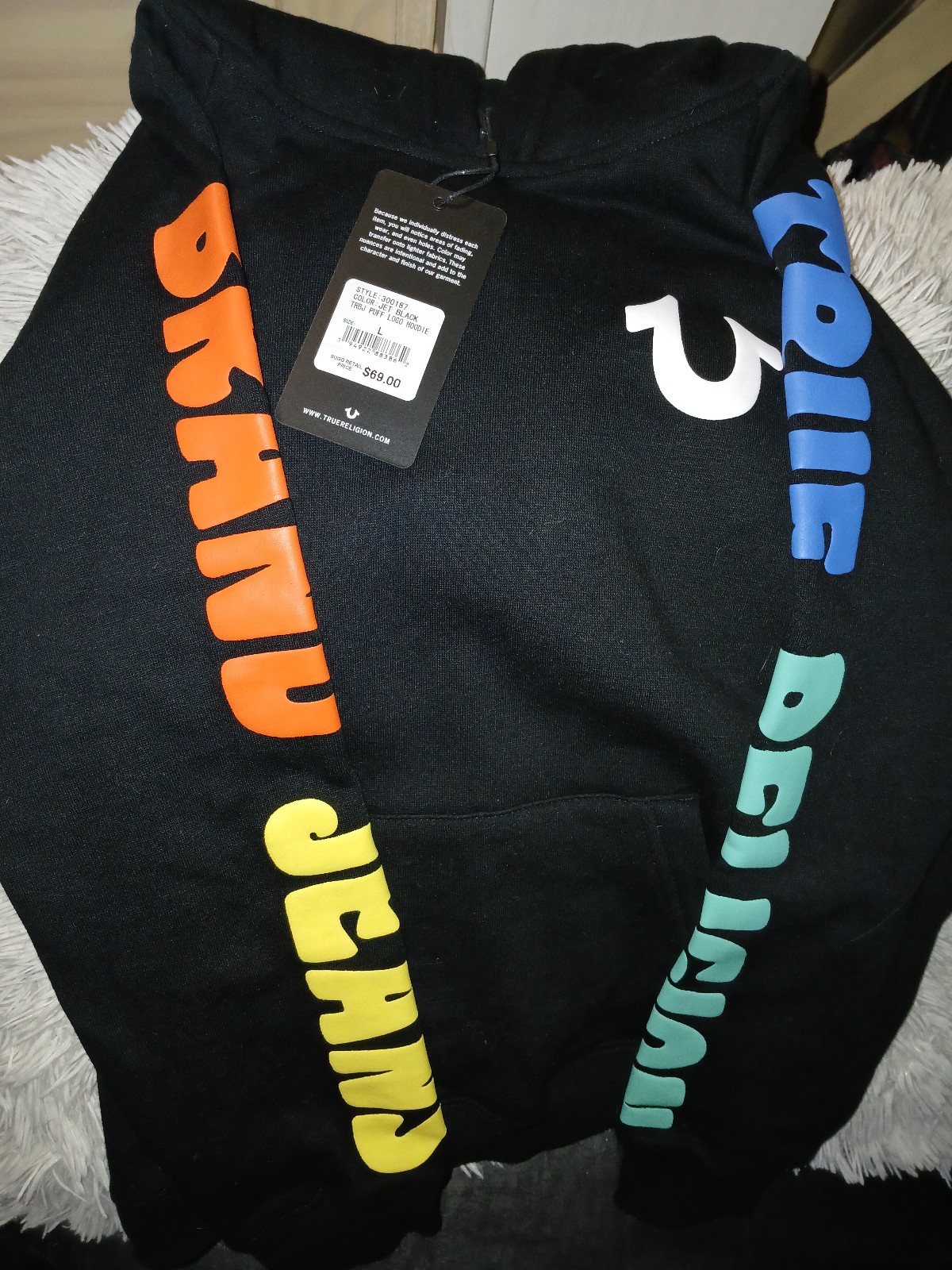 Kids (New with Tags) True Religion hoodie size Large