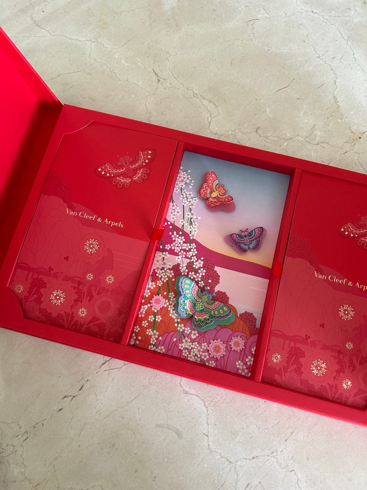 Van Cleef & Arpels Chinese Lunar New Year Red Envelopes 2025 Double Pane