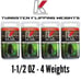 TUNGSTEN 1-1/2 OZ FLIPPING WEIGHTS 4 pk
