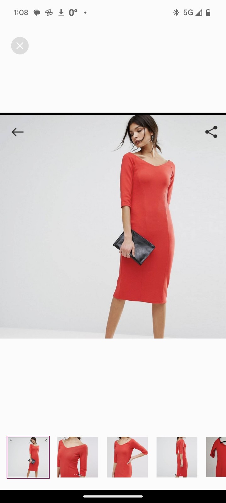 Reiss red dress
