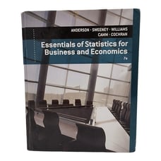 Essentials of Statistics for Business and Economics , Anderson, David R.